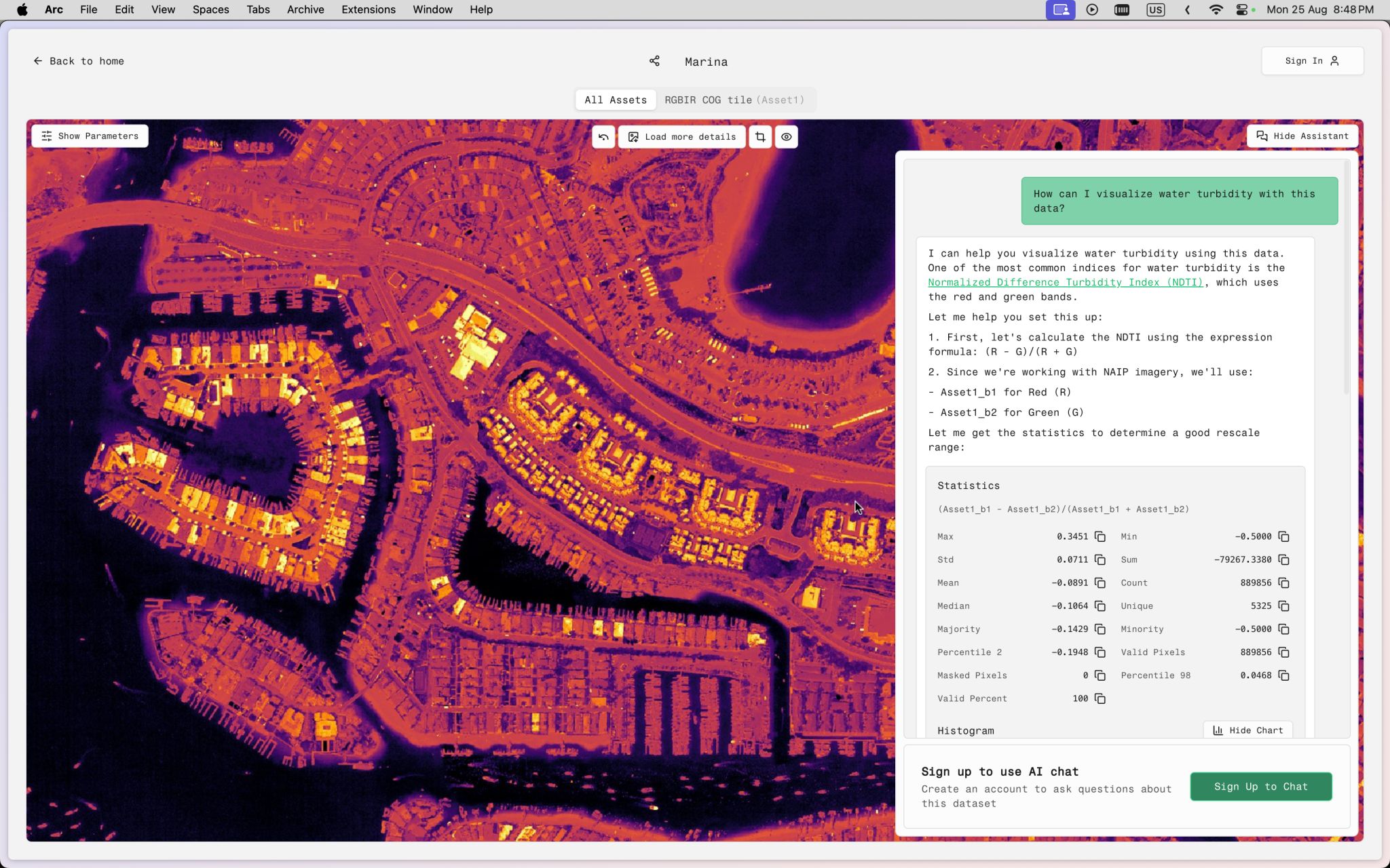 EarthGPT.app, a conversational Earth observation interface