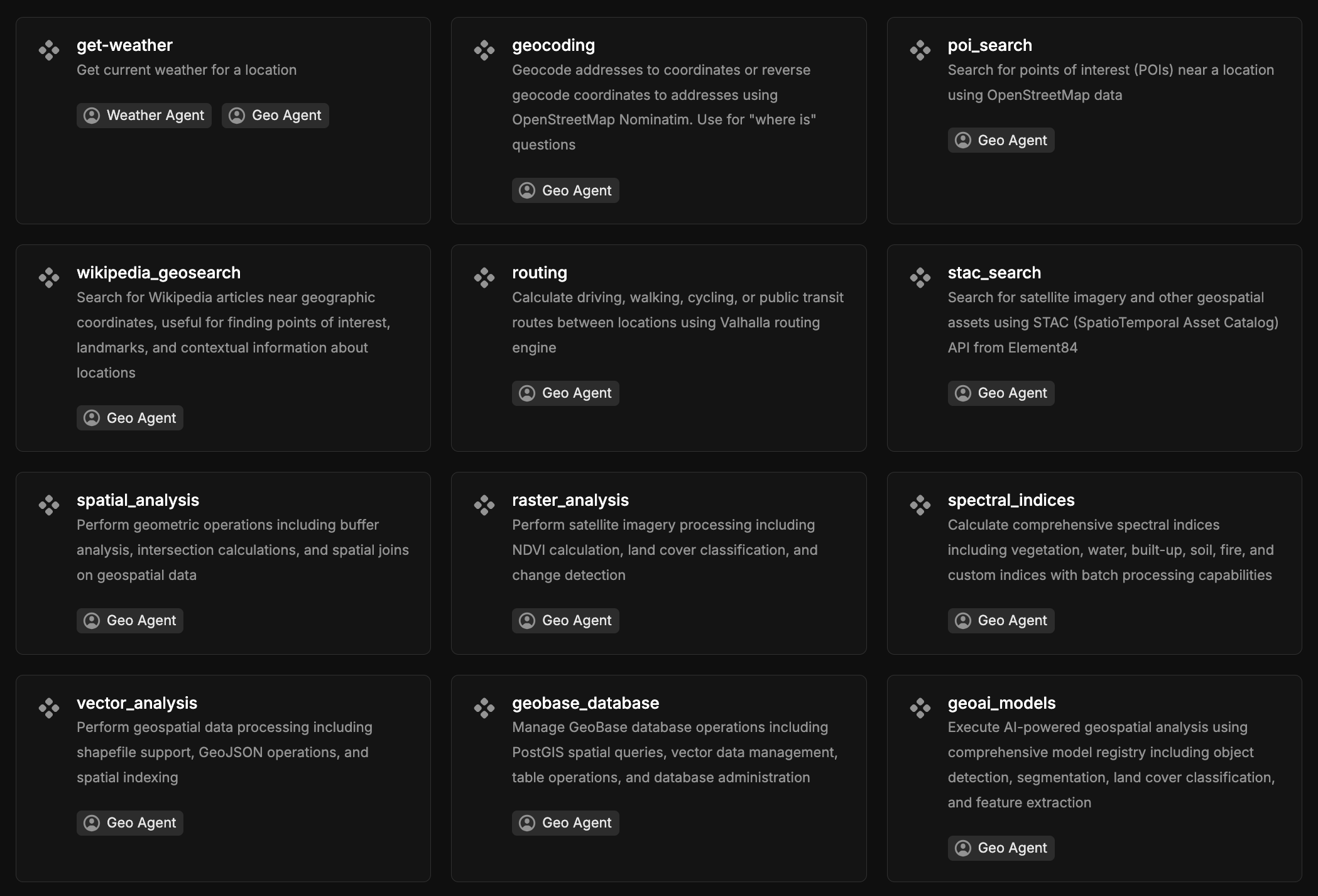 geoai-sdk, an open toolkit for geospatial agent tools